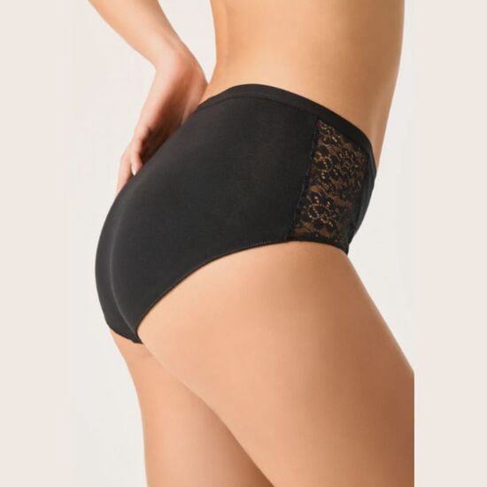Chiloti GOLDEN LADY Cotone Pizzo, Nero-2S, negru, 2 image