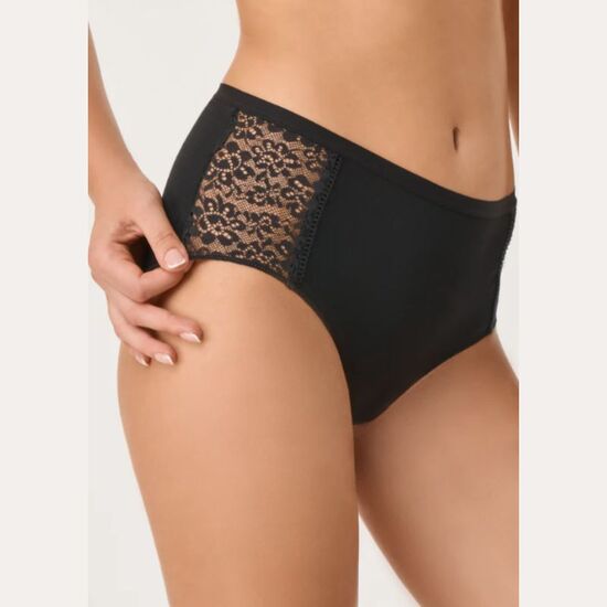 Chiloti GOLDEN LADY Cotone Pizzo, Nero-2S, negru, 3 image