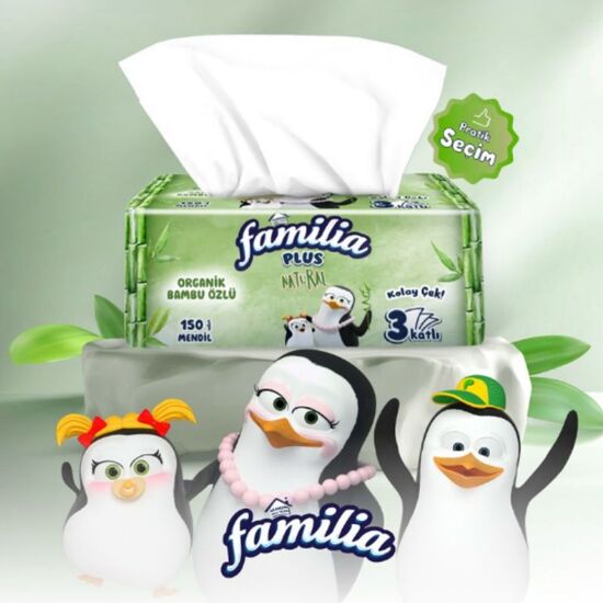 Servetele FAMILIA cosmetice, 3 straturi, 150 buc