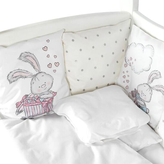 Set lenjerie pentru patut PERNAMEA Impletitura Iepuraș, 8 piese, 6 image