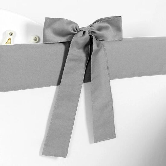 Set pentru patut PERNAMEA SATIN, 8 piese, Gri, 5 image