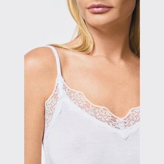 Top dame GOLDEN LADY cu dantela, Bianco 2-S, 4 image