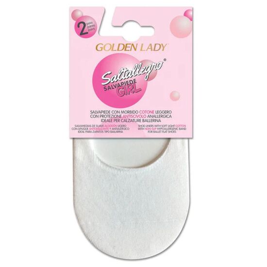 Talpici GOLDEN LADY junior, Bianco 8-12, 2 perechi