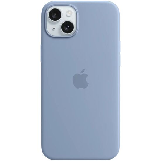 Husa APPLE iPhone 15 Plus with MagSafe - Winter Blue, model A3124, silicon