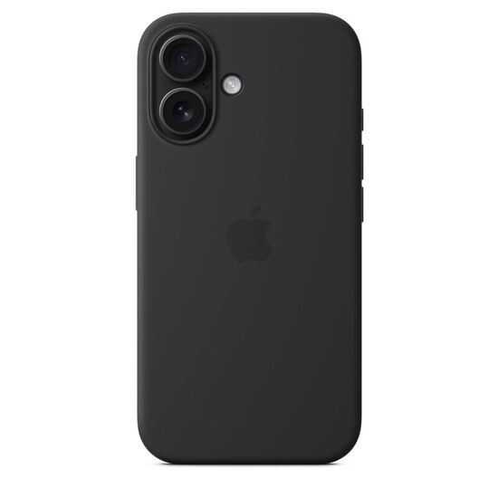 Husă pentru telefonul Apple iPhone 16, Silicone Case with MagSafe, Black