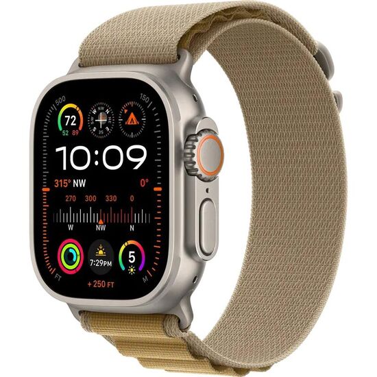 Умные часы APPLE Watch Ultra 2, GPS + Cellular, 49mm, Titanium Tan Alpine Loop, M, Model A2986