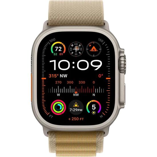 Умные часы APPLE Watch Ultra 2, GPS + Cellular, 49mm, Titanium Tan Alpine Loop, M, Model A2986, изображение 2