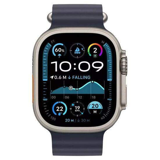 Ceas inteligent APPLE Watch Ultra 2, GPS + Cellular, 49mm, Titanium Navy Ocean Band, Model A2986, 2 image