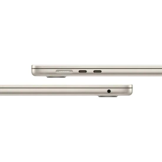 Laptop APPLE MacBook Air 15, M4, 10C CPU/10C GPU, 16GB, 512GB, Starlight, A3241, 2 image