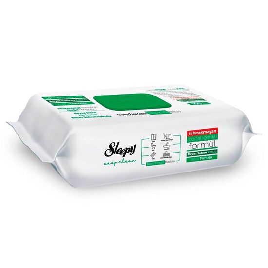 Влажные полотенца SLEEPY EASY CLEAN, Для поверхностей, White Soap, 100 шт