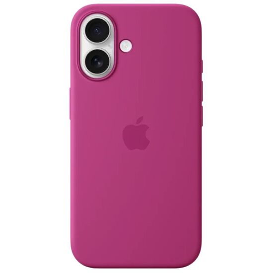 Husa APPLE iPhone 16 with MagSafe - Fuchsia, model A3313, silicon