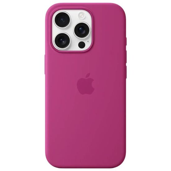 Чехол APPLE iPhone 16 Pro with MagSafe - Fuchsia, модель A3315, силиконовый