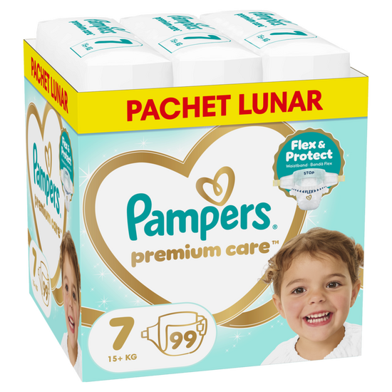 Scutece Pampers Premium Care, mărimea 7, 99 buc