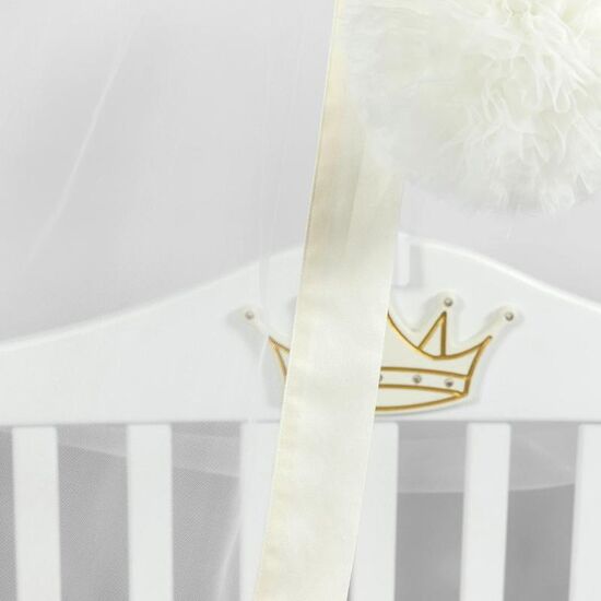 Baldachin PERNAMEA Premium Pompom, Cu manseta, Ivory, 4 image