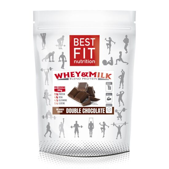 Протеин BEST FIT, Whey & Milk blend, со вкусом шоколада, 480 г