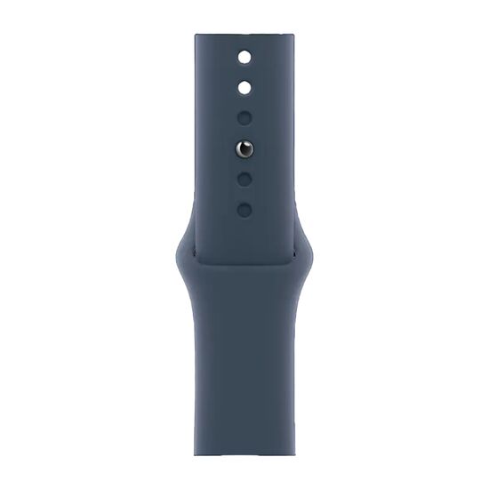 Умные часы Apple Watch SE, GPS, 44mm, Silver Aluminium Case Storm Blue Sport Band, M/L, изображение 4