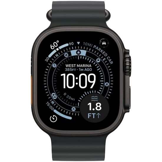 Ceasuri inteligente APPLE Watch Ultra 3, GPS + Cellular, 49mm, Black Titanium Black Ocean Band, Model A3281, 2 image