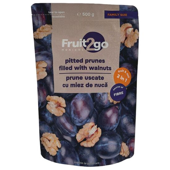 Prune FRUIT2GO umplute miez de nuca, 500 g