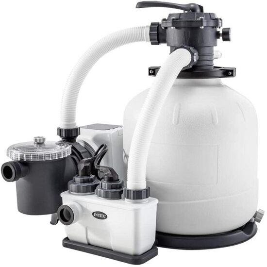 Pompa cu filtru cu nisip si clorinator INTEX “Krystal Clear QX2100”, Rezervor pentru nisip 35 kg