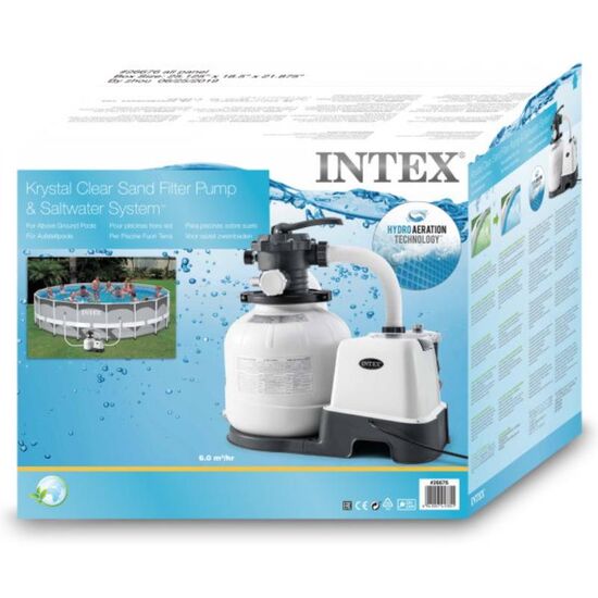 Pompa cu filtru cu nisip si clorinator INTEX “Krystal Clear QX2100”, Rezervor pentru nisip 35 kg, 4 image
