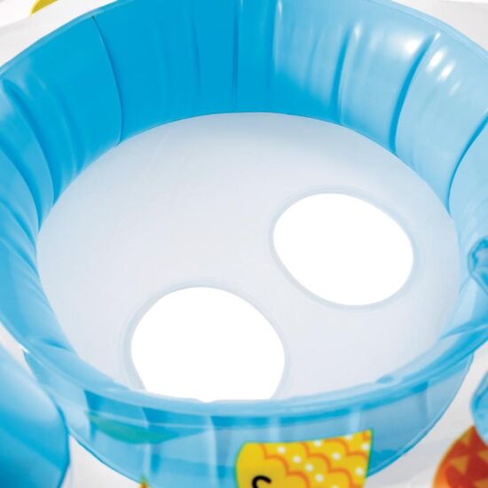Colac gonflabil pentru copii INTEX, Cu decupaje pentru picioare și copertină, 81 x 79 cm, Până la 15 kg, 1-2 ani, Albastru, 5 image