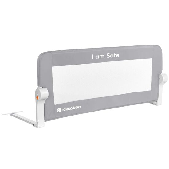 Bariera protectie pat Kikkaboo I am safe, 102 cm, Grey, 2 image