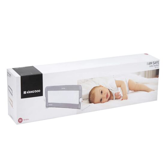 Bariera protectie pat Kikkaboo I am safe, 102 cm, Grey, 6 image
