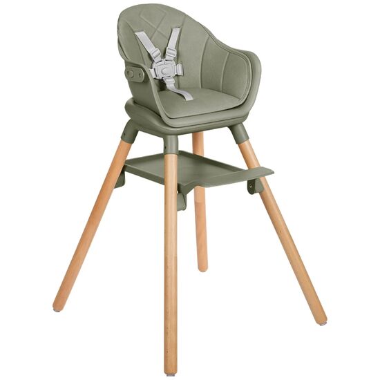 Стульчик для кормления 2в1 Kikkaboo Woody, Army Green 2024, изображение 2