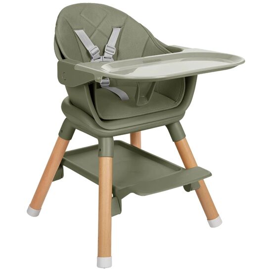Стульчик для кормления 2в1 Kikkaboo Woody, Army Green 2024, изображение 6