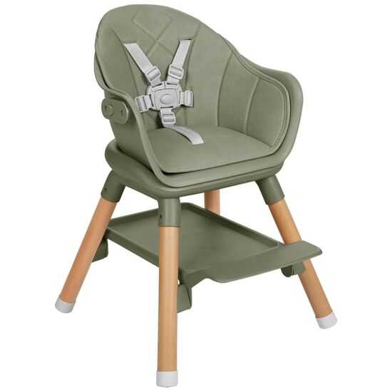 Стульчик для кормления 2в1 Kikkaboo Woody, Army Green 2024, изображение 7