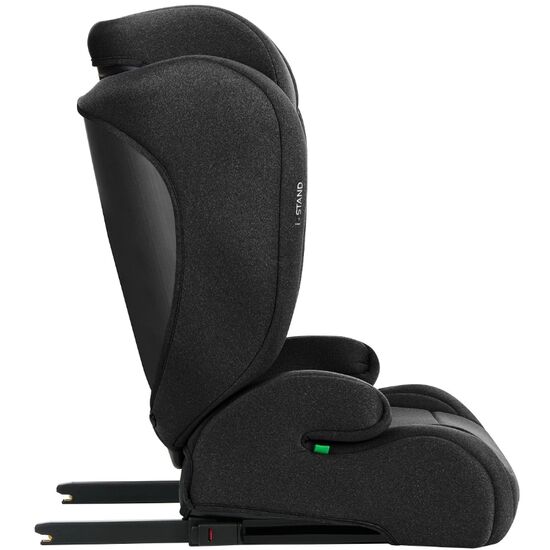 Scaun auto KIKKABOO, 15-36kg (i-Size 100-150cm) Isofix i-Stand, Black, 5 image