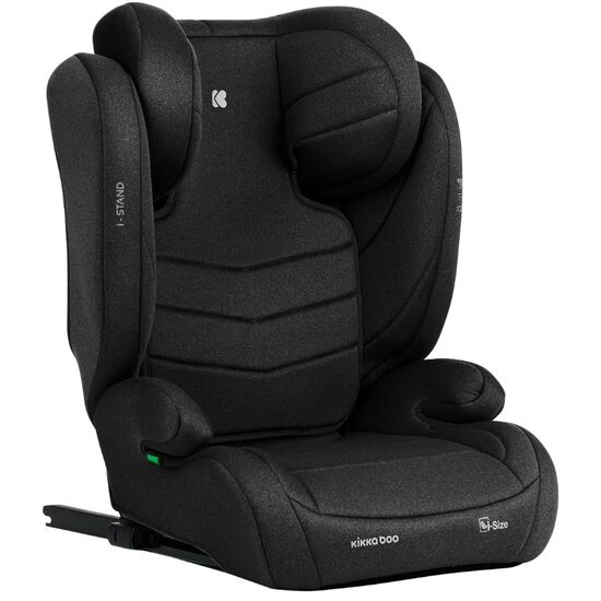Scaun auto KIKKABOO, 15-36kg (i-Size 100-150cm) Isofix i-Stand, Black
