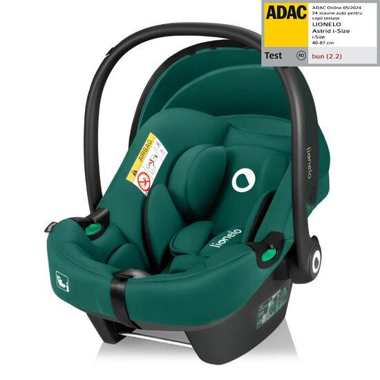 Scoica auto LIONELO, 0-13 kg, Astrid I-Size, Green Forest