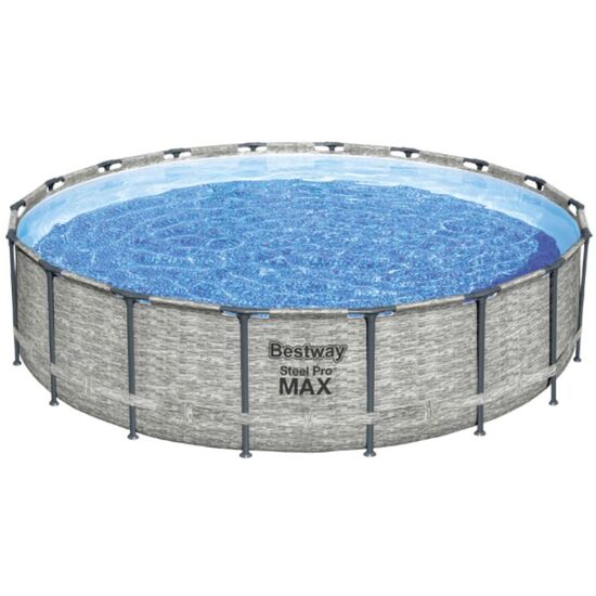 Piscina BESTWAY STEEL PRO MAX Round 549х122 cm, 23062 L, cadru metalic, 4 image