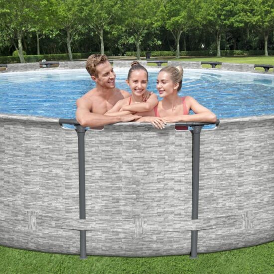 Piscina BESTWAY STEEL PRO MAX Round 549х122 cm, 23062 L, cadru metalic, 6 image