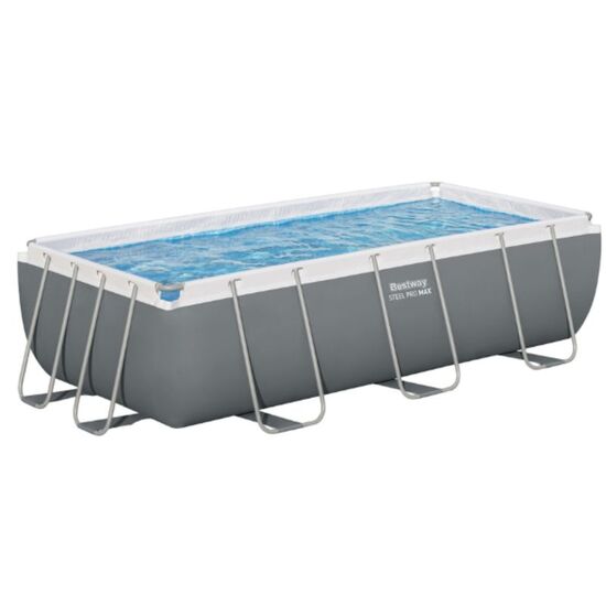 Piscina BESTWAY STEEL PRO MAX Rectangular 404x201x100 cm, 6478 L, cadru metalic, 6 image