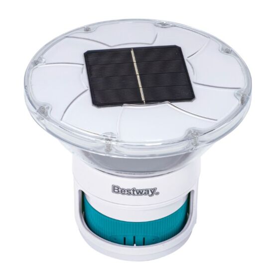 Dozator plutitor BESTWAY SolarGlow cu LED pentru tablete, pe baza de energie solara, 7.6 cm, 2 image