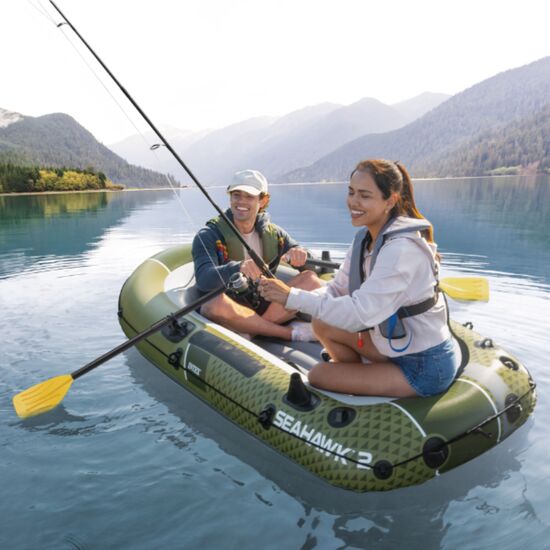 Barcă gonflabilă INTEX “Seahawk 2”, cu vâsle și pompă, 236x114x41 cm, până la 240 kg, 11 image