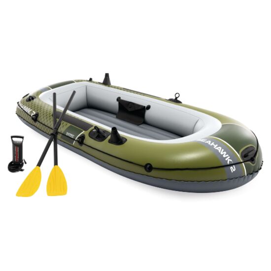 Barcă gonflabilă INTEX “Seahawk 2”, cu vâsle și pompă, 236x114x41 cm, până la 240 kg