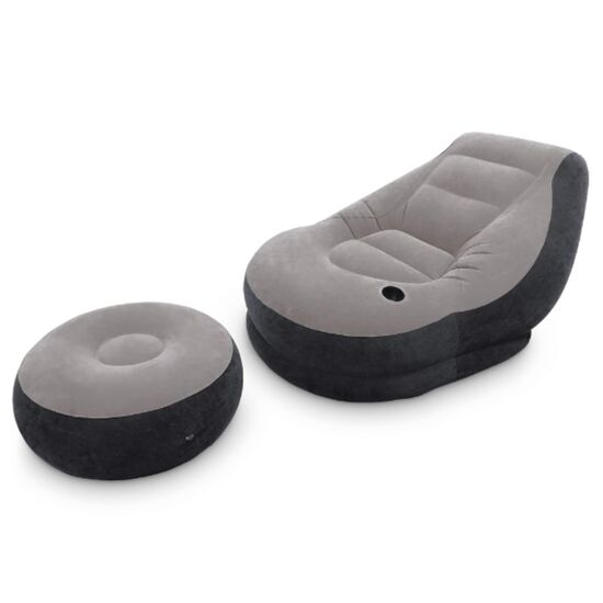 Fotoliu gonflabil cu puf INTEX VELUR ULTRA LOUNGE, 102x137x79 cm/64x28 cm
