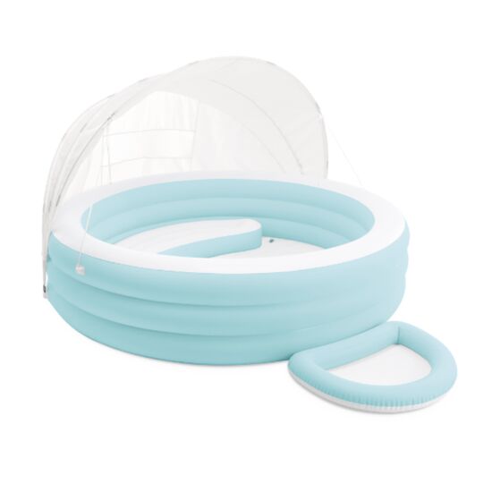 Надувной бассейн INTEX Swim Center Canopy Lounge, с навесом, 277x221x137 см, 830 л, 3+