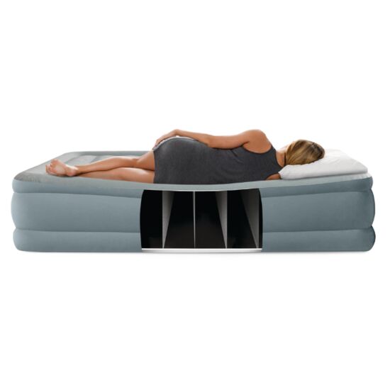 Надувная кровать INTEX "Velur Queen Premium Comfort", 152х203х46 см, встроенный насос 220В, до 272 кг, изображение 4