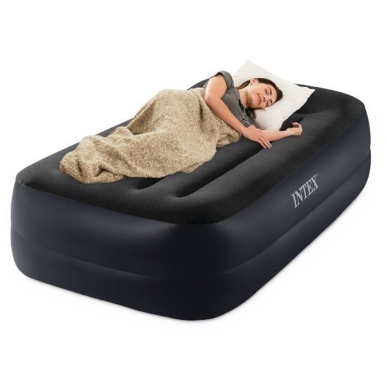 Saltea gonflabilă INTEX “Velur Classic”, cu tăblie, pompă încorporată 220V, 99x191x42 cm, până la 136 kg, 4 image