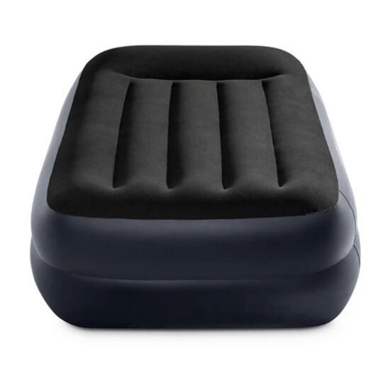 Saltea gonflabilă INTEX “Velur Classic”, cu tăblie, pompă încorporată 220V, 99x191x42 cm, până la 136 kg, 2 image