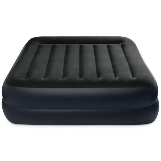 Saltea gonflabilă INTEX “Velur Pillow”, cu tăblie, pompă încorporată 220V, 152x203x42 cm, până la 272 kg, 3 image