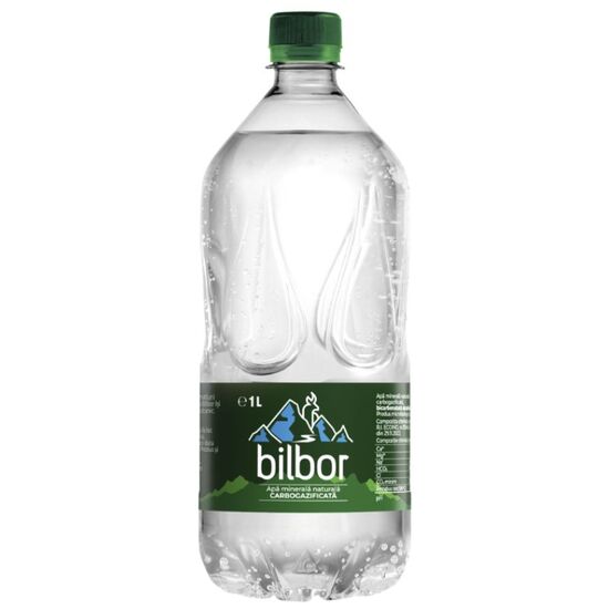 Минеральная вода BILBOR Натуральная, газированная, 1 Л