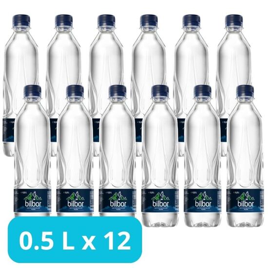 SET Apa minerala BILBOR naturala, necarbogazificata, 0.5 L х 12 buc