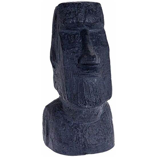 Figurina de gradina Moai, 40X20 cm, ceramica, neagra