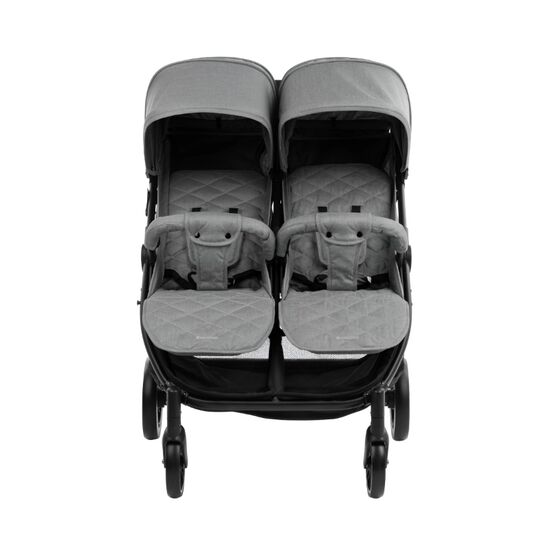Коляска для двойни Kikkaboo Happy 2, Light Grey 2023, изображение 3