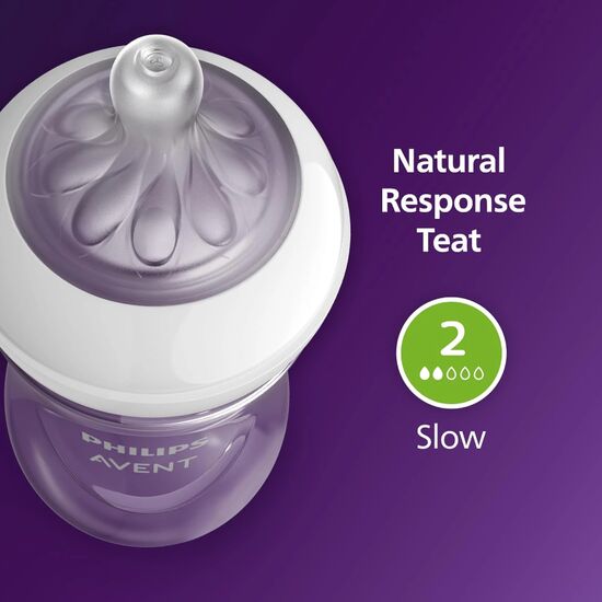 Set 2 biberoane Philips Avent Natural, 125 ml cu valva AirFree, 2 image